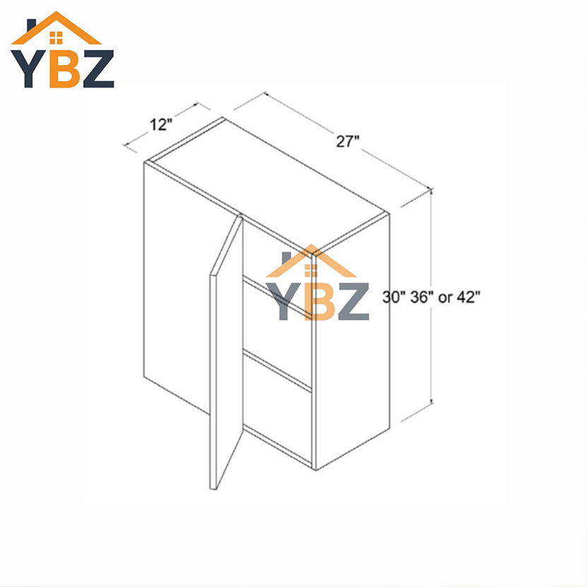 3 Frameless Gloss White Blind Corner Wall Cabinet