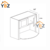 3 Dorian Gray Shaker Wall Microwave Cabinet