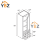 3 Dorian Gray Shaker Vanity Towel Cabinet