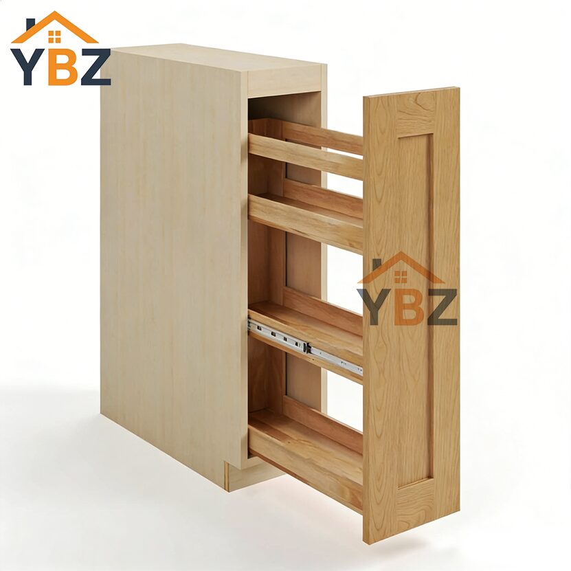 3 Treasure Chest Shaker Spice Pull Base Cabinet