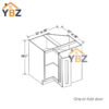 Treasure Chest Shaker Lazy Susan Base Cabinet