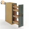3 Green Shaker Spice Pull Base Cabinet
