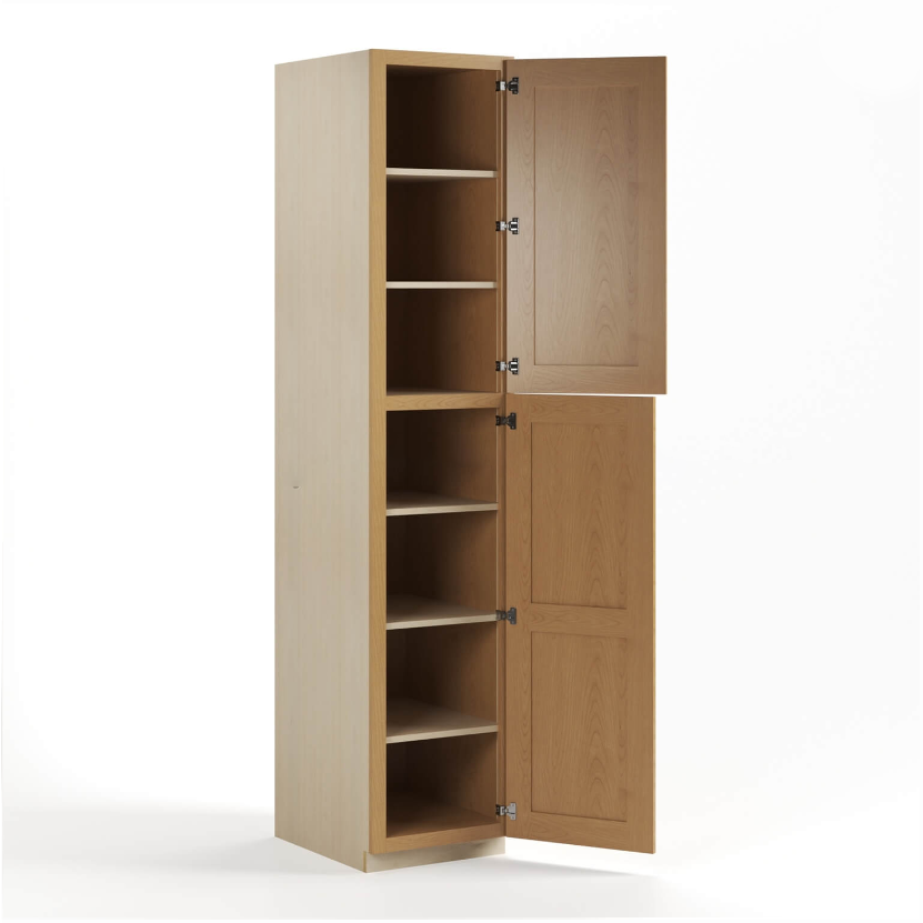 3 Treasure Chest Shaker 18″24″30″ W Utility Pantry Cabinet