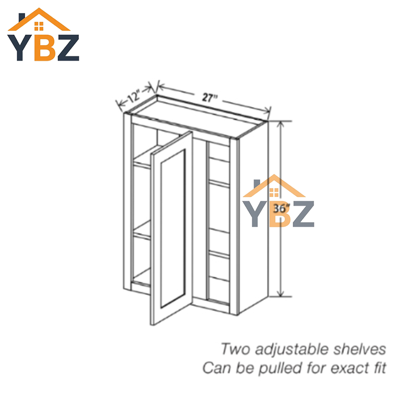 3 Shaker Espresso30″ 36″ 42″ H Wall Blind Cabinet