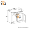 Shaker Espresso Base Cabinet with Double Doors & Single Drawer/Double Doors and Drawers
