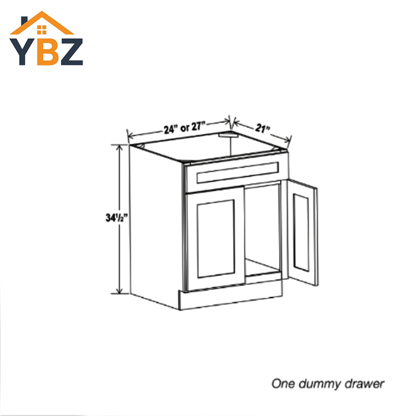White Shaker Single /Double Vanity Sink Base Cabinet