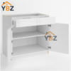 3 Frameless Gloss White Base Cabinet Double Door and Single Drawer/Double Drawer