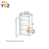 White Shaker 30″ 36″ 42″ H Single Door Wall Cabinet