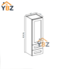 White Shaker 18 W Wall Cabinet with Two Drawers