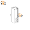 3 Gray Shaker 18 W Wall Cabinet with Two Drawers