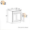 Black Shaker Sink Base 27”