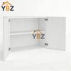 4 Frameless Gloss White Double Door Wall Microwave/Stove Bridge Cabinet12″15″18″24″H
