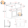 4 Treasure Chest Shaker Farmhouse Sink Base