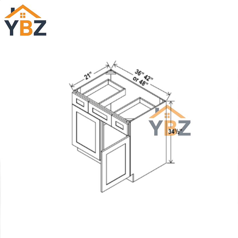 4 Treasure Chest Shaker Vanity Combo Cabinet