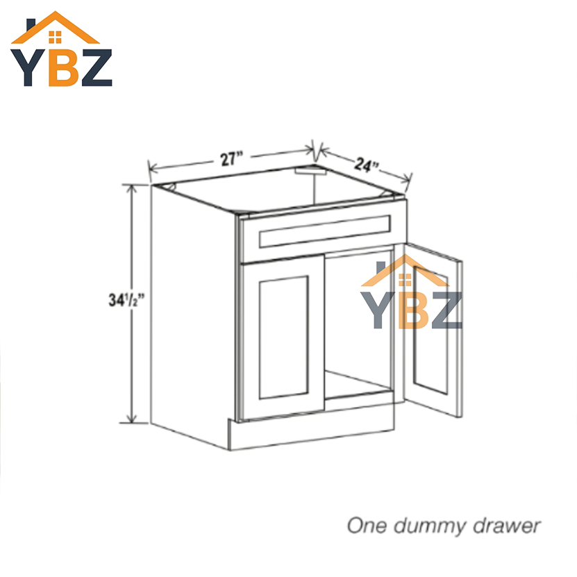 4 Treasure Chest Shaker Sink Base 27”