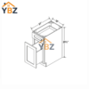 4 Treasure Chest Shaker Document File Base Cabinet