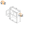 Treasure Chest Shaker Microwave Wall Cabinet