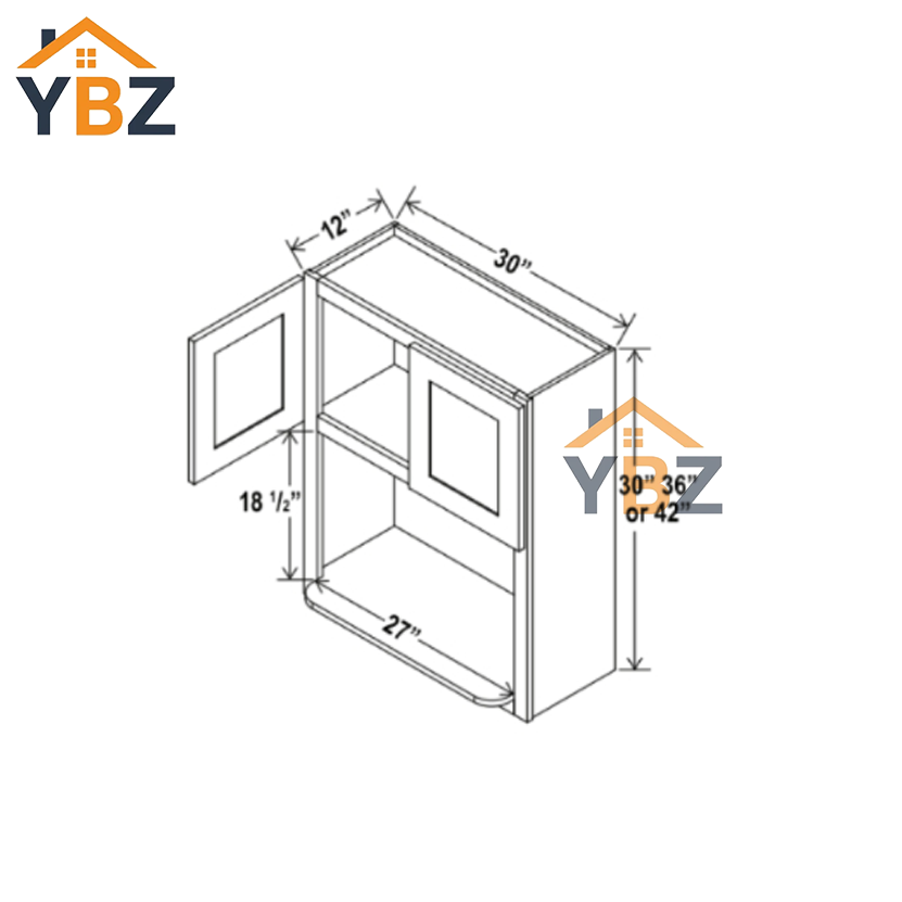 Treasure Chest Shaker Microwave Wall Cabinet