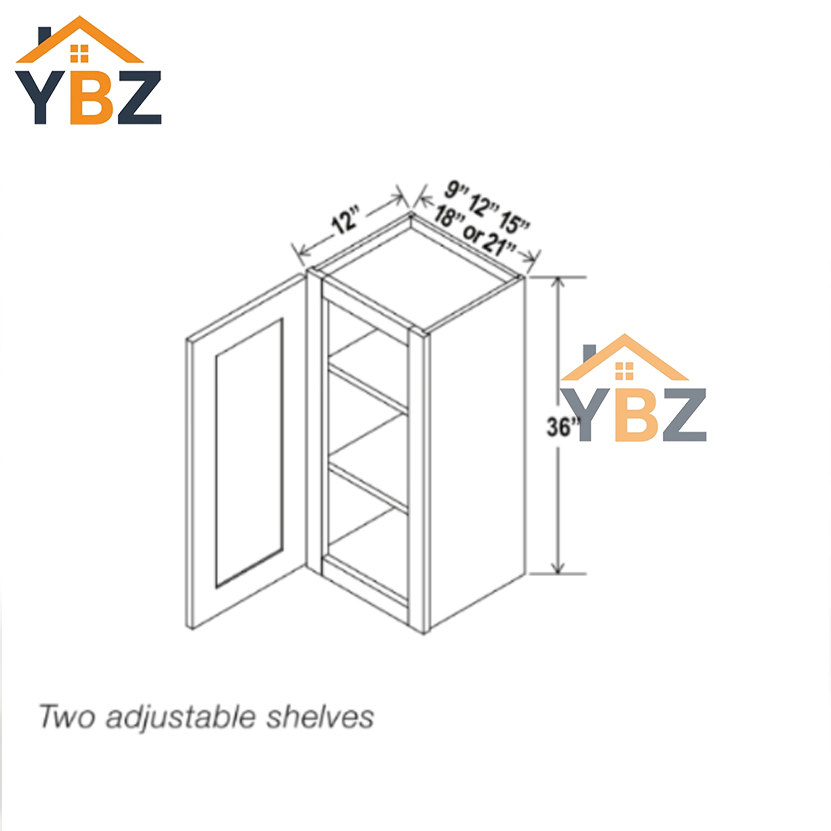 Treasure Chest Shaker30″  36″ 42″ H Single Door Wall Cabinet