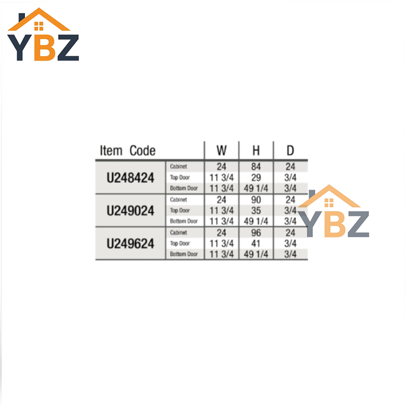 White Shaker18″24″30″W Two Double Door Utility Pantry Cabinet