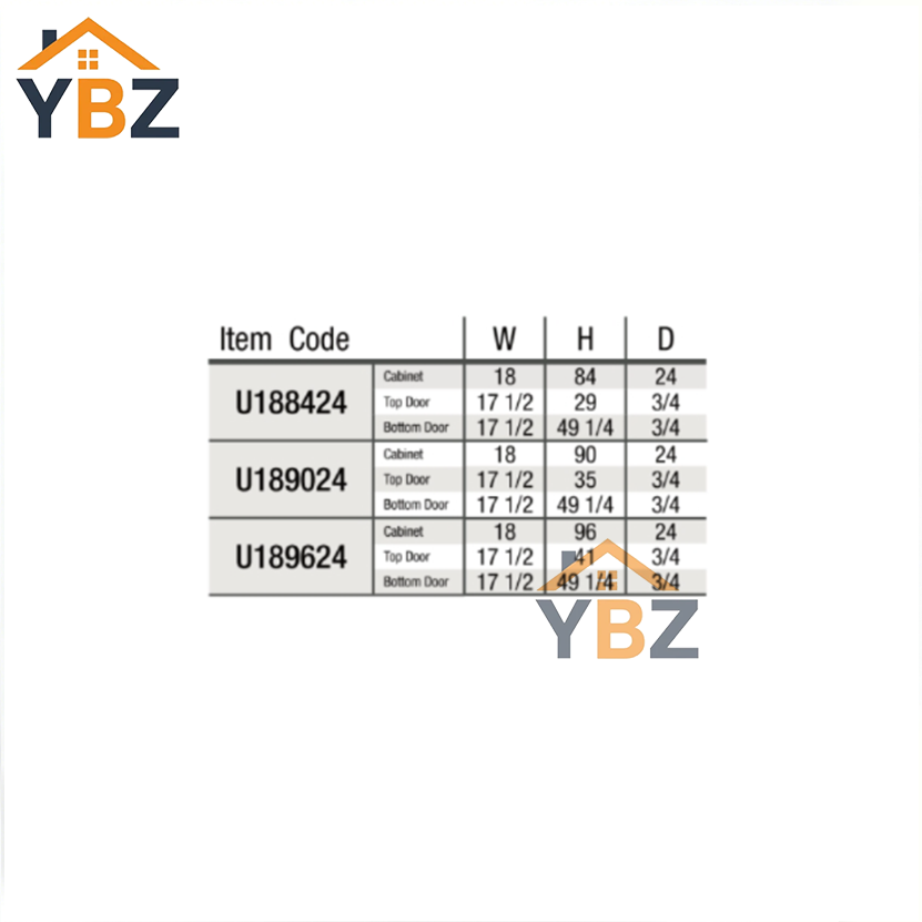 Gray Shaker 18″ 24″ 30″ W Two Double Door Utility Pantry Cabinet