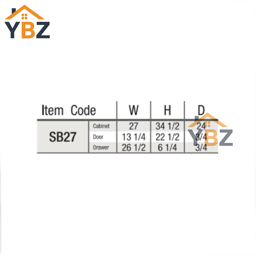 Black Shaker Sink Base 27”