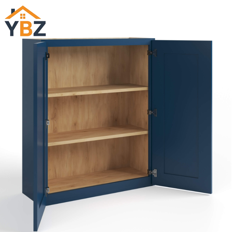 Navy Blue Shaker 15″18″24″ 36″ H Double Door Wall Cabinet