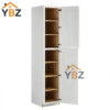 White Shaker18″24″30″W Two Double Door Utility Pantry Cabinet