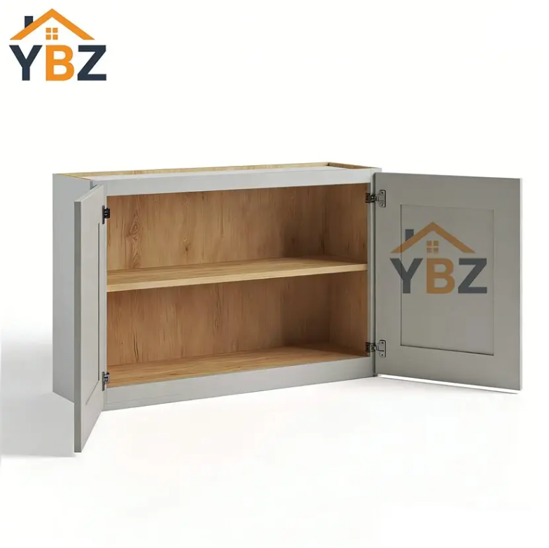 Dorian Gray Shaker Double Door Wall Cabinets 30″H,36″H,42″H,12″D