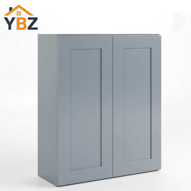 Gray Shaker24″ 30″ 36″ 42″ H Double Door Wall Cabinet
