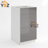 Frameless Gloss Gray MINI Base/Three Drawer Base Vanity Cabinet