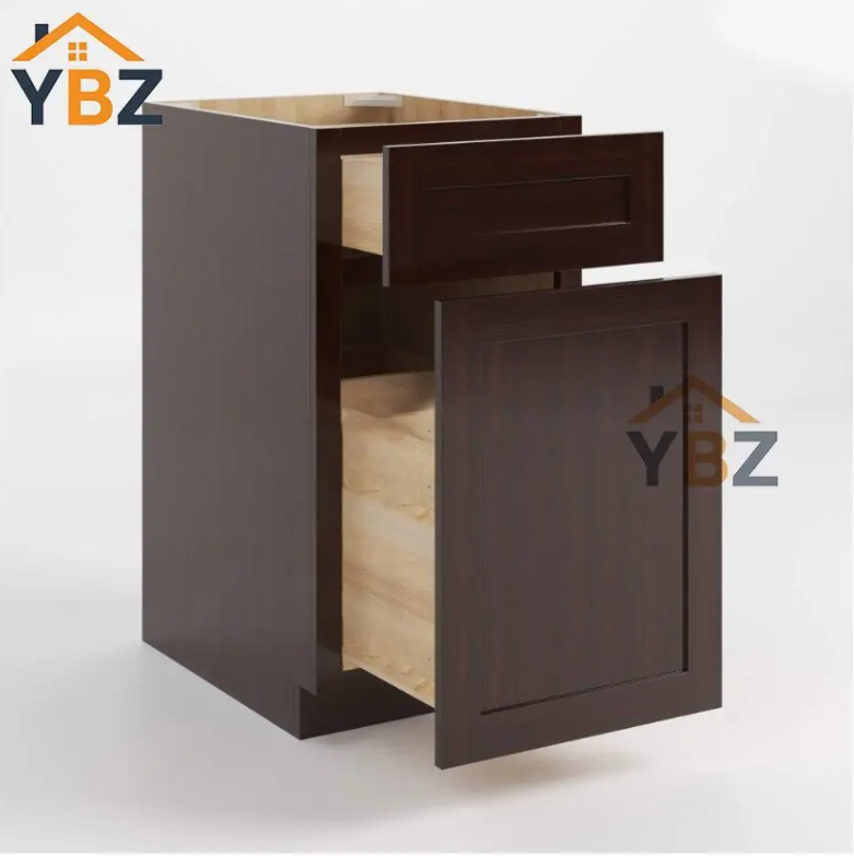 Shaker Espresso Vanity Two/Three Drawer Base Cabinet