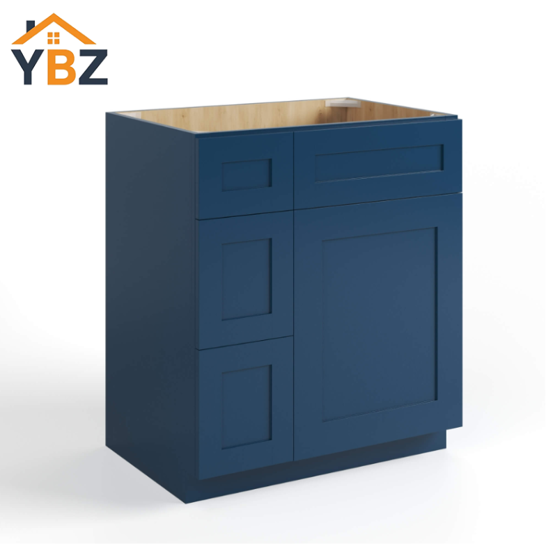 Navy Blue Shaker 30″ 36″ W Vanity Combo with Drawers
