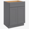 1 36" Gray Shaker Bathroom Vanity Base Cabinet