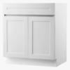 1 Freestanding Shaker Style Vanity Base Cabinet, Solid Wood Construction for Bathroom Sink