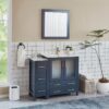 1 Modern Transitional Navy Blue Vanity Set for Contemporary & Minimalist Bathroom Remodel