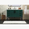 1 Modern Single Sink Emerald Green Bathroom Vanity Cabinet