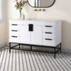 Modern Single Sink White Bathroom Vanity Cabinet