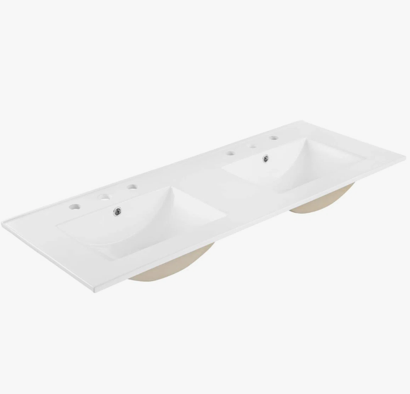 10 48" Coastal Rattan Double Bathroom Vanity for Master Bath Remodel