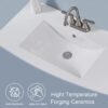 10 Modern White Shaker Bathroom Vanity Cabinet with Storage Doors & Drawers