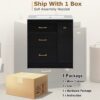 10 30" Black Vanity Cabinet with White Sink & Gold Hardware
