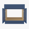 36 Inch Deep Blue Shaker Bathroom Storage Cabinet for Custom Countertop