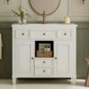 36" Traditional White Single Sink Vanity for Master & Guest Bathrooms