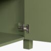 36" Olive Green Farmhouse Bathroom Vanity with White Undermount Sink