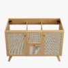 11 48" Coastal Rattan Double Bathroom Vanity for Master Bath Remodel