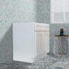 36" White Shaker Bathroom Vanity Cabinet Without Sink Top