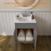 11 36" Gray Shaker Bathroom Vanity Base Cabinet