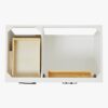 11 36 Inch White Shaker Single Sink Bathroom Vanity White Quartz Top Soft Close Drawers Matte Black Hardware