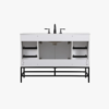 Modern Single Sink White Bathroom Vanity Cabinet