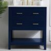 11 Navy Modern Single Sink Bathroom Vanity Cabinet